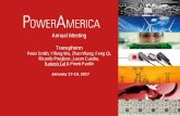 Annual Meeting Transphorm - PowerAmerica · Max. AC apparent power [VA] Nominal voltage [Vrms] ... 600 100 - 550 10 18 60 / 50 1 1 / 2 3000 ... manufacturing and project execution