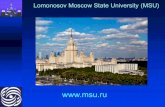 CMC MSU presentation 2014 OF...Lomonosov Moscow State University ... CMC MSU incorporate a broad range of curricular and research ... MSU to correlate learning outcomes with modern