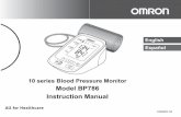 d. 10 series Blood Pressure Monitor Model BP786 ... · 10 series Blood Pressure Monitor Model BP786 Instruction Manual. ii Monitor AC Adapter Instruction Manual ComFit™ Cuff Englis