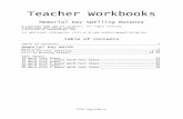 Teacher Workbooks - Kanwal Rekhi School of …vijaya/ssrvm/worksheetscd/get...10 Word Test Sheet 33 10 Word with 2 Bonus Word Test Sheet 34 15 Word Test Sheet 35 15 Word with 2 Bonus