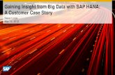 Gaining Insight from Big Data with SAP HANA: A   Insight from Big Data with SAP HANA: A Customer Case Story ... Accelerate advanced analytics on big data with SAP HANA platform