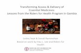 Transforming+Access+&+Delivery+of++ … · Financial+Flows+Can+Strengthen+Health+Supply+Chains+ + ++ ... resources+are,+the+status+of+the+ﬂeet,+the+ ... frequentdisrup5ons,+making+itdiﬃcultto+pay+