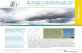 Performance Evaluation of a 700 Watt Vertical Axis Wind Turbine ·  · 2016-08-31turbine for the study is a 700 W vertical axis turbine installed at a height of 18.3 m. ... Performance