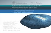 Fortran Programming Courses - Polyhedron · The Fortran programming language is widely used for scientific and engineering ... ‘Fortran 95/2003 Explained’ by Michael Metcalf,