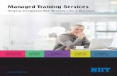 Managed Training Services - NIIT WE ARE NIIT is a market-leading, global managed training services company with over 30 years of experience in learning outsourcing. With a team of
