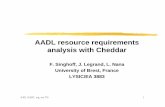 AADL resource requirements analysis with Cheddaraadl.sei.cmu.edu/aadlinfosite/LinkedDocuments/Cheddar_Singhoff_oct... · AADL resource requirements analysis with Cheddar F. Singhoff,