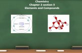Chemistry Chapter 2 section 3 Elements and Compoundsrdibler.net/Chemistry/Notes -1/Chapter 2/chapter 2 section 3 notes.pdf · How are elements and compounds different?