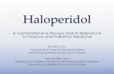 Haloperidol - c.ymcdn.comc.ymcdn.com/.../2014_AC_Session_Handouts/Haloperidol_Revised_05_14.pdfcentral analgesic molecules derived from pethidine (meperidine) and methadone, carried