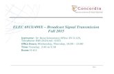ELEC 691X/498X – Broadcast Signal Transmission …msoleyma/ELEC691X/Lecture Notes...Slide 1 Department of ... ELEC 691X/498X – Broadcast Signal Transmission Fall 2015 Instructor: