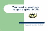 You need a good eye to get a good SCOR - OPWDD Points SCORs ~ What?Why? Who? When? How? SCORS for Willowbrook Class Members SCOR Reporting Format Questions 1, …