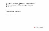 10G/25G High Speed Ethernet Subsystem v2 - xilinx.com · 10G/25G High Speed Ethernet Subsystem v2.3 Product Guide Vivado Design Suite PG210 December 20, 2017. 10G/25G High Speed Ethernet