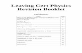 Leaving Cert Physics Revision Bookletdrlockettphysics.weebly.com/uploads/1/8/5/5/18553066/revision...Leaving Cert Physics ... Topic page How to get 100% in your Leaving Cert Physics