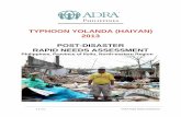 TYPHOON YOLANDA (HAIYAN) 2013 POST-DISASTER RAPID NEEDS Rapid Needs...TYPHOON YOLANDA (HAIYAN) 2013 POST-DISASTER RAPID NEEDS ASSESSMENT Philippines, Province of Iloilo, North-eastern