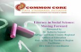 Literacy in Social Science: Moving Forward · Literacy in Social Science: Moving Forward Presented by ... Ø Authors/sourcing are central in ... carrier force sinking 4 Jap carriers