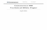 Commence RM Whitepaper - aus.com.au RM Technical White Paper ... mail and Lotus Notes. ... COMMENCE RM TECHNICA L WHITE PAPER TABLE OF CONTENTS