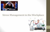 Stress Management in the Workplace - DePaul University Katrina AP artifact.pdf · Stress Management in the Workplace 1 . ... work overflow, fast paced productivity, demanding clients
