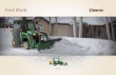 Front Blade - John Deere · The FrontierTM AF10F Front Blade gives you all the benefits of a An ... making it perfect for small ... Reversible cutting edges Five adjustment positions