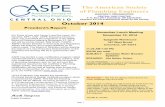 The American Society of Plumbing Engineers - ASPEcentral-ohio.aspe.org/pdf/COASPE October 2014 Newsletter.pdf · 1 For those of you who haven’t read the news, Jim Kendzel, MPH,