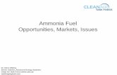 Ammonia Fuel Opportunities, Markets, Issues · Ammonia Fuel Opportunities, Markets, Issues. Dr. Steve Wittrig. Senior Advisor, Advanced Energy Systems. ... Uhde, MHI, etc) that will