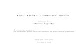 GEO FEM - Theoretical manual - Fine FEM - Theoretical manual written by Michal Sejnohaˇ A computer program for nonlinear ﬁnite element analysis of geotechnical problems FINE Ltd.