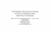 THEORIES ON EDUCATIONAL EFFECTIVENESS AND INEFFECTIVENESSffffffff-f798-4dc2-0000-00007b2b5... · THEORIES ON EDUCATIONAL EFFECTIVENESS AND INEFFECTIVENESS EARLI- SIG “Educational