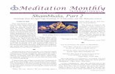 Meditation Monthly - wmea-world.org · Lords of these zodiacal signs are more advanced cosmic Beings than the others. They stand for First Ray, Second Ray, and ... Meditation Monthly