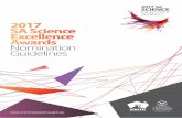 2017 SA Science Excellence Awards Nomination Guidelines · SA Science Excellence Awards Nomination Guidelines ... education. The Awards are a ... • Demonstrated capacity and track
