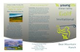 golf tournament brochure - Young Life Tournament MAY 11, 2015 Bear Mountain Ranch The Golf Course at Bear Mountain Ranch is a championship level 18-hole public play course. Opened