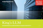King’s LLM · King’s LLM module descriptions for prospective students 5 ... Part I of the course will focus on the salient features of the cross-border sale of goods ... GDRs