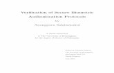 Verification of Secure Biometric Authentication Protocolsetheses.bham.ac.uk/1166/1/Salaiwarakul10PhD.pdf · Veriﬁcation of Secure Biometric Authentication Protocols by Anongporn