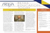 Volume 35, Number 1 HELLO FROM ACRA … FROM ACRA PRESIDENT RODNEY RUNYAN ... thor of Retailing Management, 9e (2015), which is the best-selling retailing text …