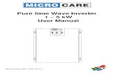 Pure Sine Wave Inverter 1 5 kW User Manualmicrocare.co.za/wp-content/uploads/2015/01/Inverter-1-5kW-Manual... · Pure Sine Wave Inverter 1 ... 5. INVERTER OVERVIEW 5.1 Inverter Layout