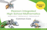 Pearson Integrated High School Mathematics · Pearson Integrated High School Mathematics offers a ... that are part of the digital courseware . 3 Program ComPonents COmpOnent prInt