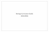 Biology Curriculum Guide 2015/2016 - greeleyschools.org · Biology Curriculum Guide 2015/2016 . ... C/N/P cycles—Nitrogen game, videos, worksheets ... o Process (paper plate mitosis,