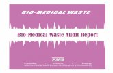 Bio-Medical Waste Audit Report - documents.gov.indocuments.gov.in/UA/9746.pdfBio-Medical Waste Audit Report. ... Â Protective gears have been supplied to the sweepers by the HCF management