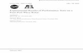 RESEARCH LABORATORY Experimental Results of Performance ... · Experimental Results of Performance Tests on a ... turbine engine, ... Measurements of the pressure drop in the high