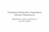 Oxidation-Reduction Reactions (Redox Reactions)web.pdx.edu/~sytsmam/limno/Limno09.12.rRedox2.pdfSome questions for this particular reaction. (oxidation of ferrous iron) •Is it important?