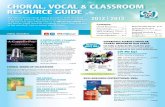 ChorAl, VoCAl & ClAssrooM resourCe GuiDe - Alfred Music · ChorAl, VoCAl & ClAssrooM resourCe GuiDe The Alfred secular choral catalog provides a wide variety of ... A cAppEllA pop: