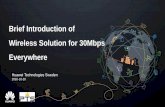 Brief Introduction of Wireless Solution for 30Mbps Everywhere · Huawei Technologies Sweden 2016-10-20. 2 ... PTS Case Study: Multi Carrier Site Coverage Range 2600M coverage with