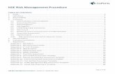 hse Risk Management Procedure - TasPorts · Page 2 of 71 HSE Risk Management Procedure | Version 3 | December 2015 1. SCOPE This procedure covers the requirement regarding the management
