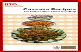 Cassava Recipes Food Security - International … has therefore done much to place cassava as ... urban areas as well as those living in the rural areas. ... troditionally prepared