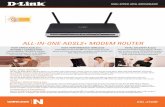 ALL-IN-ONE ADSL2+ MODEM ROUTER - D-Link | … 2740B/Datasheet/DSL...The ALL-IN-ONE ADSL2+ Modem Router is backward compatible with existing 802.11b and 802.11g wireless equipment,