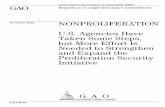November 2008 NONPROLIFERATION U.S. Agencies Have ... Highlights of GAO-09-43, a report to Proliferation Security Initiative ... PSI directive and submitted required