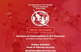 Statistics of Vulnerabilities in SS7 Networks - ITU: … ·  · 2016-06-28Statistics of Vulnerabilities in SS7 Networks and Ways to Make them Secure ... SS7 Network nodes ... PowerPoint