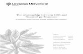 The relationship between CSR and financial performance839031/FULLTEXT01.pdf · The relationship between CSR and financial performance -A quantitative study examining Swedish publicly
