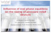 Influence of real phase equilibria on the sizing of ... the sizing of pressure relief devices ... “Influence of real phase equilibria on pressure relief ... safety valves for gas/liquid