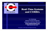 Real-Time Systems and CORBA - OMG€¦ · Title: Microsoft PowerPoint - Wed Tutorial4 EmbeddedWS2001_RTCORBA_Tutorial Author: svetlana Created Date: 2/13/2001 3:35:34 PM