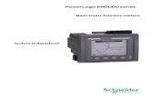 PowerLogic PM5000 series - Schneider Electric · Basic multi-f unction me tering PM5000 Series ... The PM5300 provides two relay outputs (high performance Form A type) ... IEC 61557-12