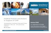 Federal Policies and Actions in Support of CHP (Webinar ... Combined Heat and Power Initiatives in the US – IIP and CESC webinar Nov 20, 2013 2 | Energy Efficiency and Renewable