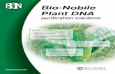 Bio-Nobile Plant DNA€¦ ·  · 2015-12-10Bio-Nobile Plant DNA ... of high-quality DNA appropriate for the intended downstream ... from 1 mg to 100 mg fresh plant leaf or seed tissue